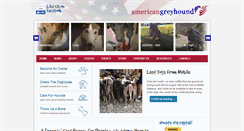 Desktop Screenshot of americangreyhound.org